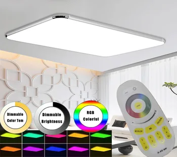

NEW Led Ceiling Lights Light Chandeliers Ceiling 2.4G RF Remote Dimmable Color Changing Lamp for Living Room Bedroom LED Bulbs