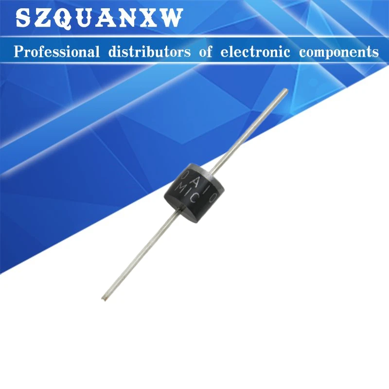 

10pcs 10A10 6A10 20A10 R-6 DIP 6A 10A 20A 1000V electrical Axial Rectifier Diode