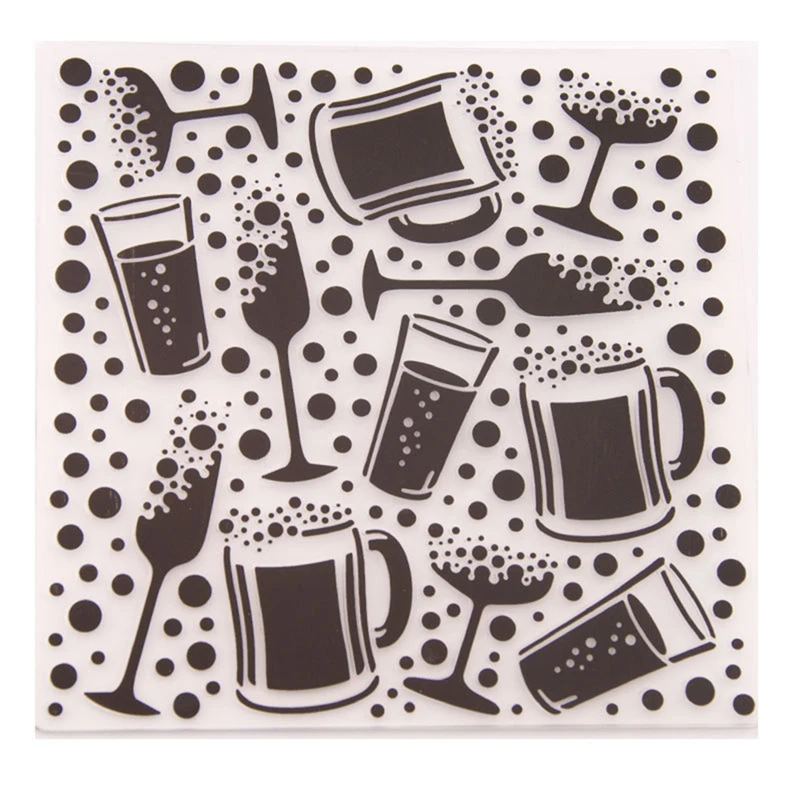 Embossing Folders DIY making Paper Cards Craft Card stencil Scrapbook Template Plastic transparent Stamps Wedding Decor | Дом и сад
