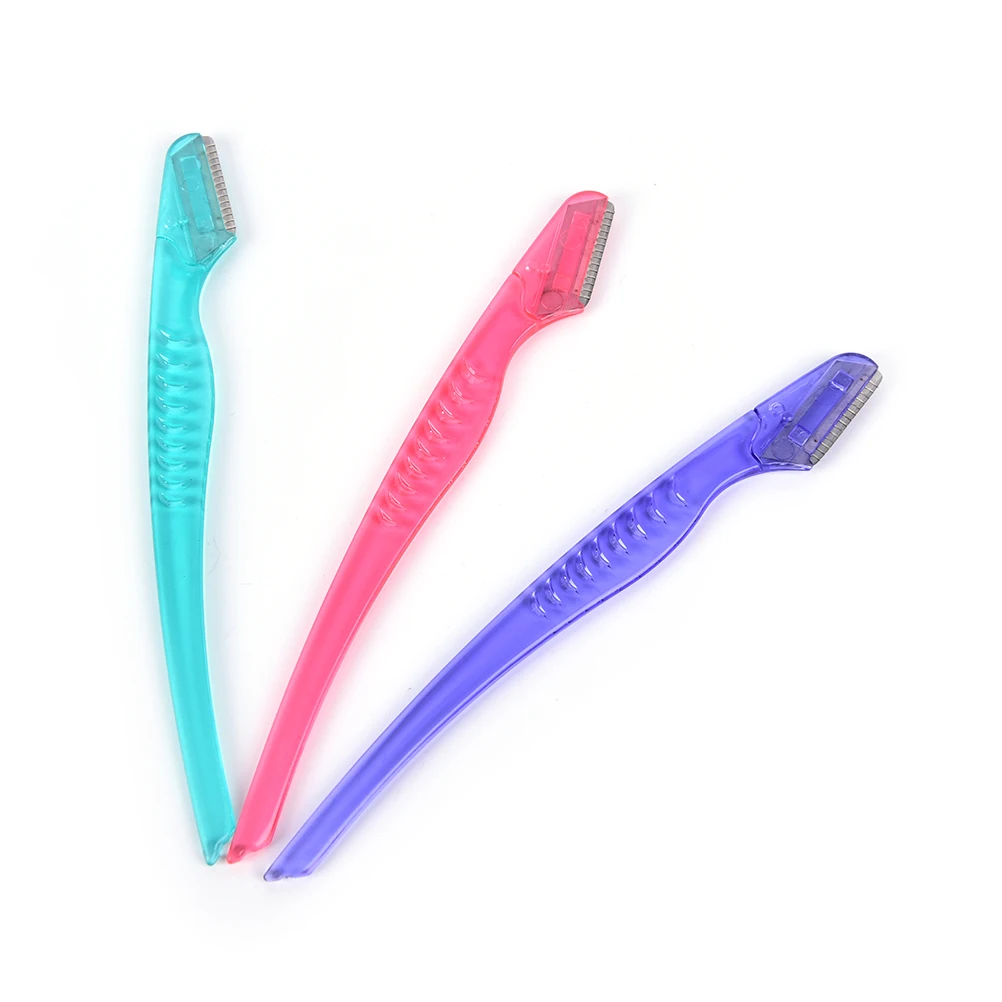 

Makeup Tools Stainless steel Mini Eyebrow Trimmer Shaving Razor 3Pcs/set Face Care Eyebrow RazorBlades Eyebrow