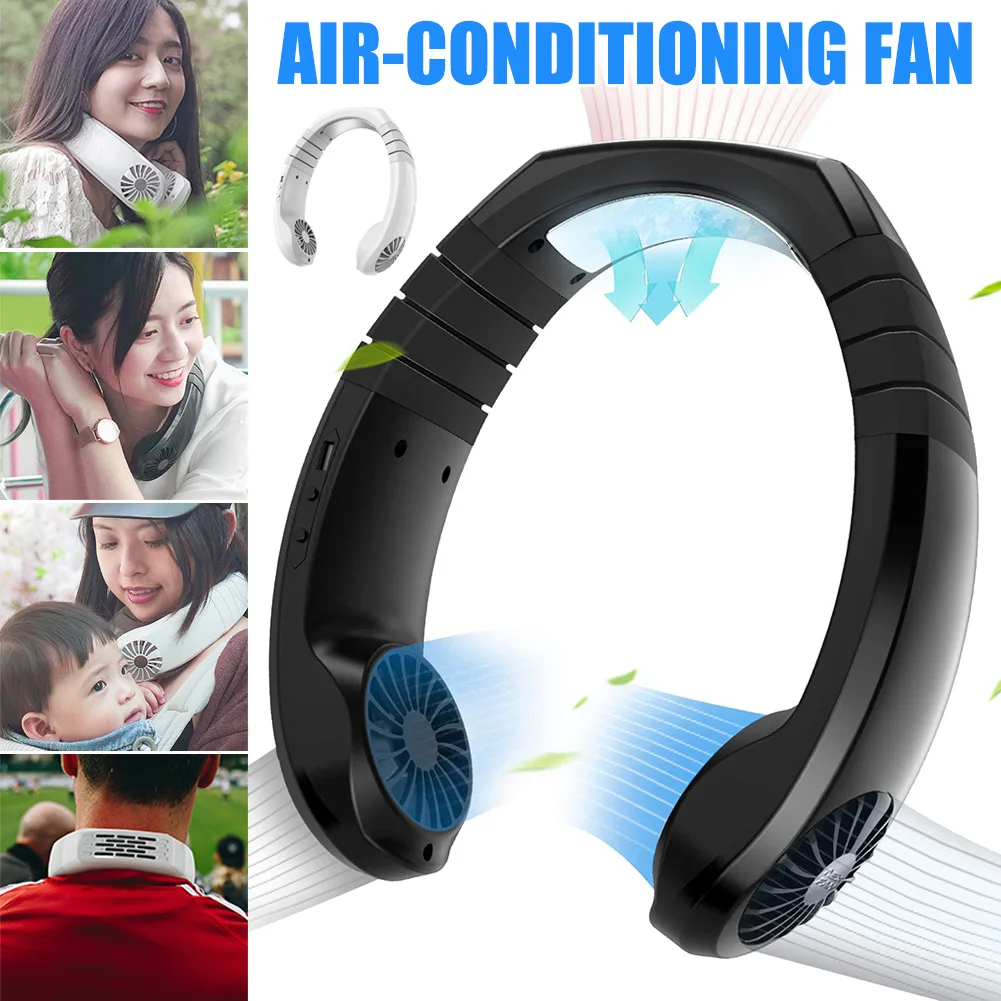 Hot Sale Fans Cooler Neck-Cooling-Fan Air-Conditioner Portable 3-Modes Personal 73oqbl3QY