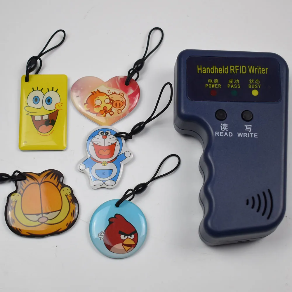 Ручной 125 кГц RFID Дубликатор Копир Писатель программист считыватель EM4305 T5577 перезаписываемый ID Брелоки метки карты