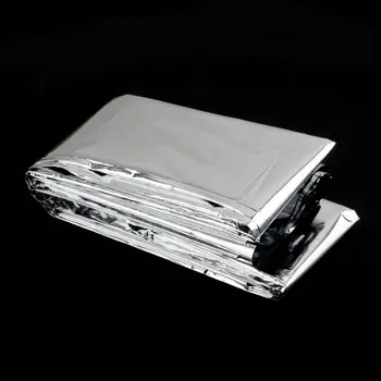 

Waterproof Emergency Survival Rescue Blanket Outdoor Military Foil Thermal Space First Aid Silver Rescue Curtain Wholesale