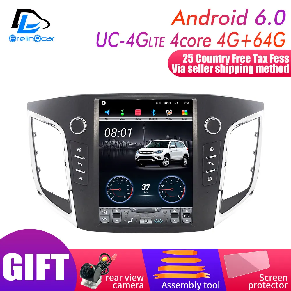 4G Lte вертикальный экран android система Мультимедиа Видео Радио плеер для hyundai IX25 до лет Навигация стерео
