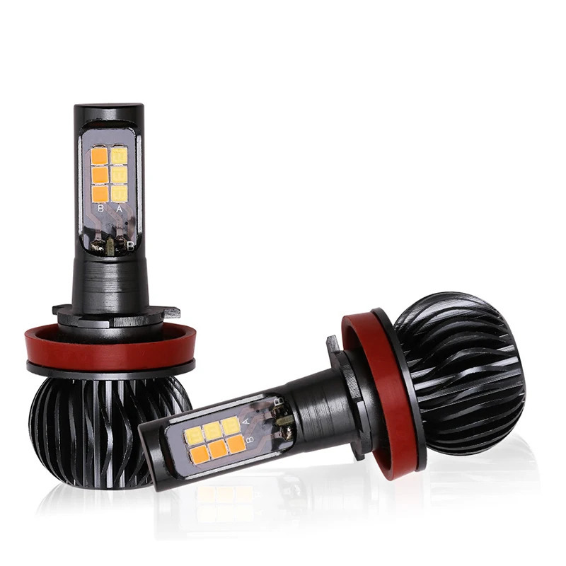 2 шт. Автомобильные светодиодные лампы H4 H1 H3 H7 H11 880 9005 9006 HB3 HB4|Передние LED-фары для