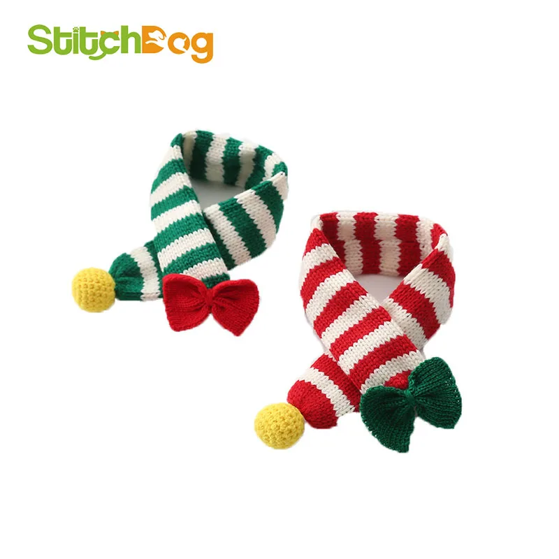 

Pet supplies autumn and winter new custom handmade woolen pet warm scarf dog clothes