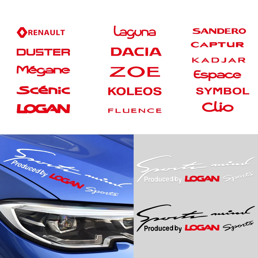 Автомобильная передняя фара для бровей ПВХ Стикеры Renault DACIA Duster Megane Logan Loguna Koleos