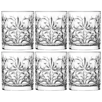 

Set of 6 glasses Tattoo 340ml. Height = 9.5cm. Kitchen supplies