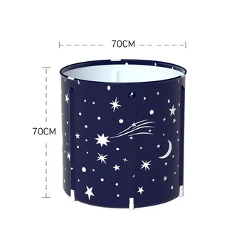 

Portable Foldable Bathtub High quality Thickened Adult Inflatable Bathtub Home Single SPA Massage Pool Plastic Bathing Bucket