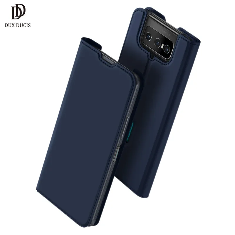Чехол-книжка для Asus ZS671KS DUX DUCIS Skin Pro Series кожаный чехол-бумажник Zenfone 7 чехол со
