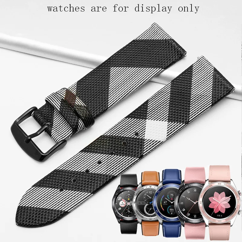 Yopo-PU Leather Watchband for Huawei Watch GT2 Pro, Smart Sport - Main Image