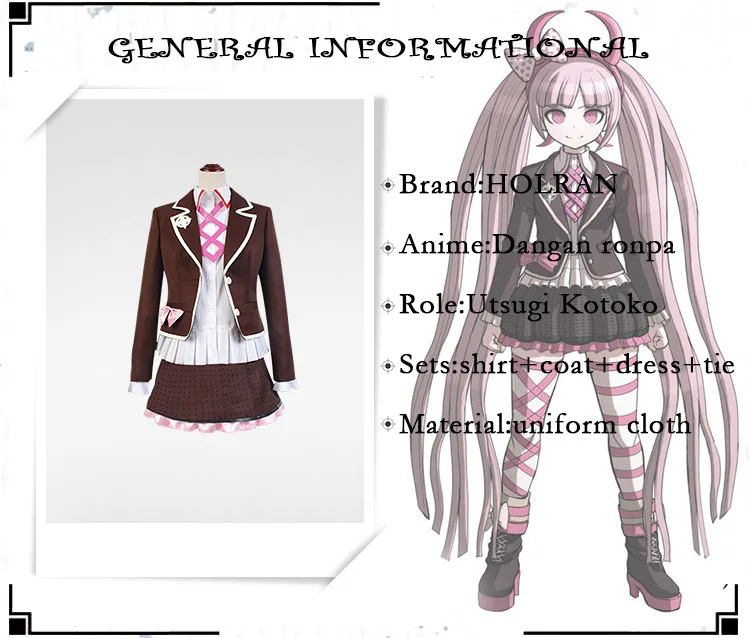 Danganronpa Utsugi Kotoko Dress Cosplay Costume School Uniform Lolita Sailor Dress School Girls Uniform Outfit Custom Aliexpress
