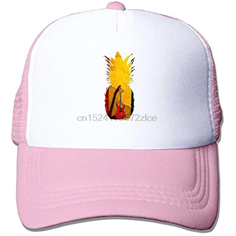 FTR26S ананас регги гитара Lover печать унисекс для взрослых винтажная сетчатая Кепка Дальнобойщика шляпа защелкивающаяся задняя кепка регулируемая