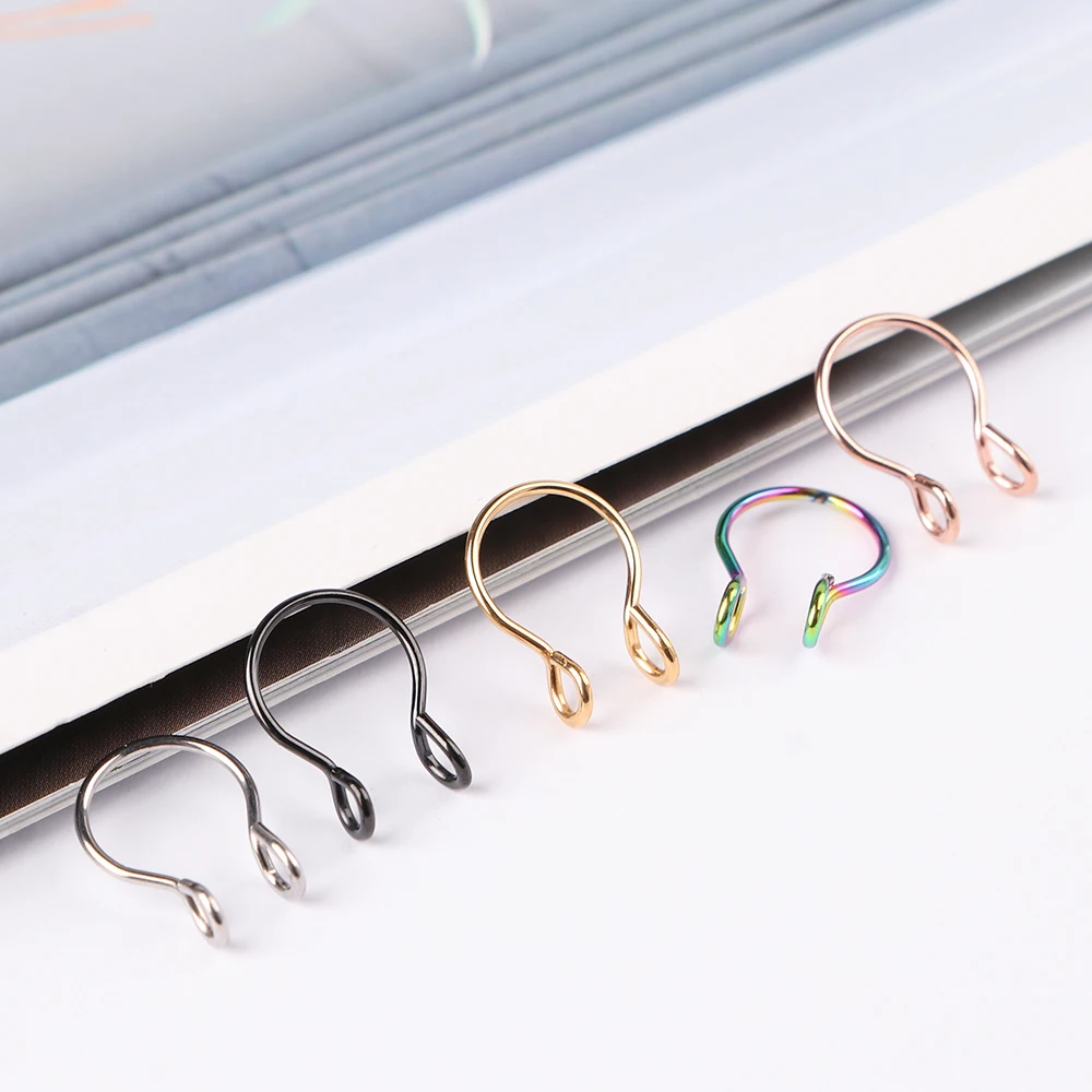 2 шт ювелирные изделия для тела хирургическая сталь Daith сердце кольцо хряща