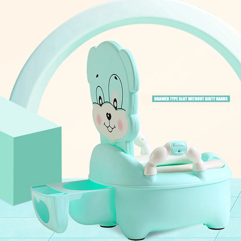 Portable Baby Pot Cute Cow Toilet Seat Pot For Kid Potty Training Seat Children Potty Baby Toilet Bowl Pot Training Potty Toilet