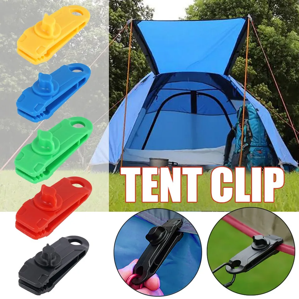 20x Reusable Heavy Duty Clip Grommet Tent Camping Clips Buckle Awning Tarp