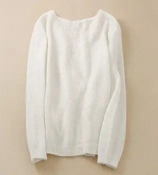 

Women Chic Hot Selling Lace Hollow Out Embroidery Pull Mohair Wool V Neck Sweater Pullovers