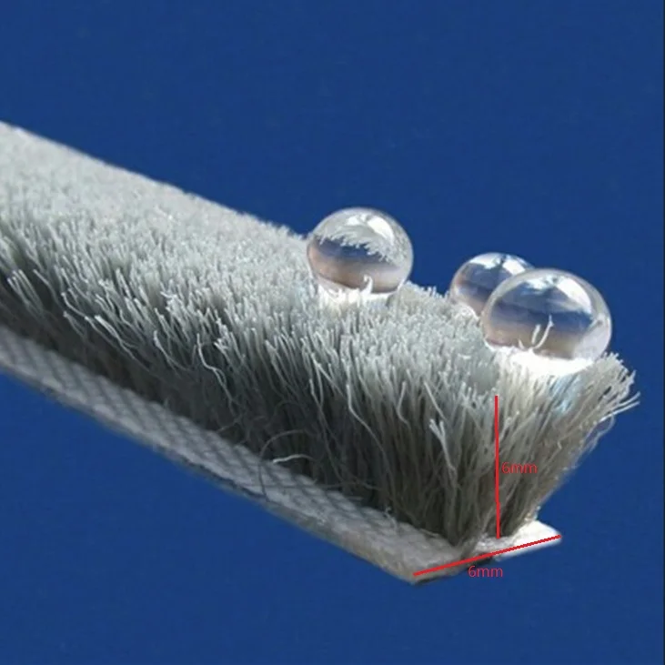 Скользящий ствол скользящий экран оконная дверь щетка уплотнения 6x6