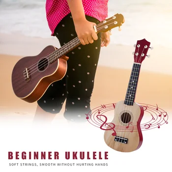 

21 inch Basswood Ukulele Soprano Classic Texture Delicate Creative Design Kids Musical Instrument 4 Strings Hawaii Guitar