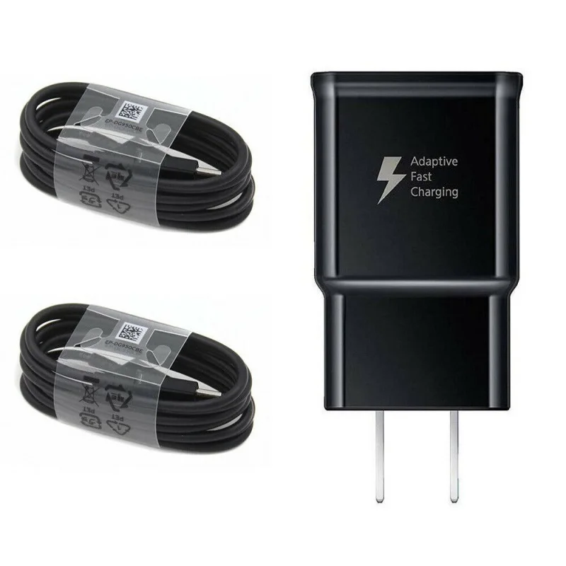 

Portable USB Wall Charger 2.4A Type-C Fast Charging Data Transfer Cable Cord For SamSung HuaWei OnePlus EU/US Plug
