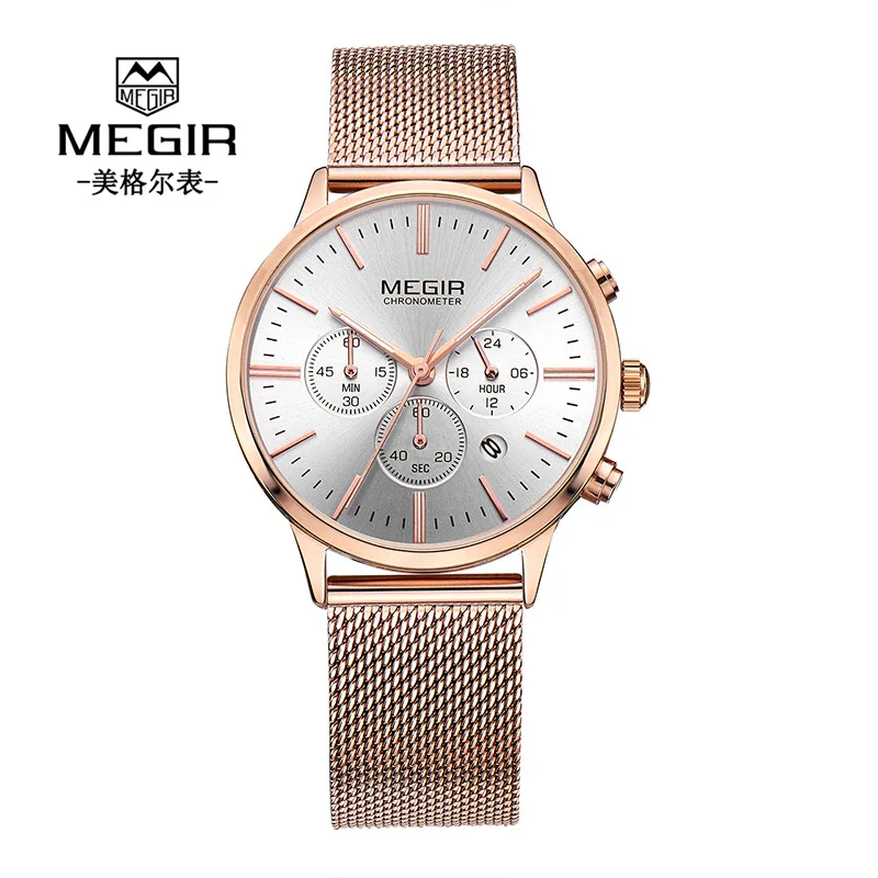 

[Natural Detox Gainer Simple Fashion Multi-functional Timing Calendar Waterproof Quartz Ladies' Watch] Model For 2011M