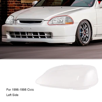 

NEW-Car Front Side Headlight Clear Lens Lampshade Shell Cover for 1996-1998 Honda Civic