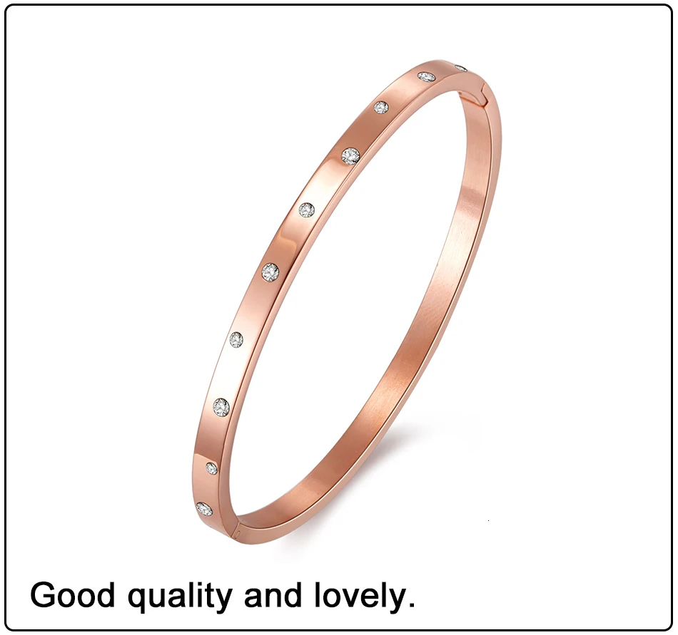 Gold Bangles Stainless Steel Women (3)