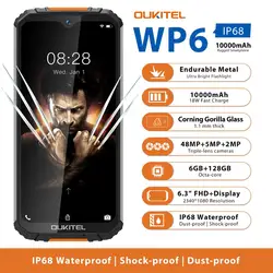OUKITEL WP6 смартфон с восьмиядерным процессором MT6771T, ОЗУ 6 ГБ, ПЗУ 128 ГБ, 10000 мАч, 48 МП