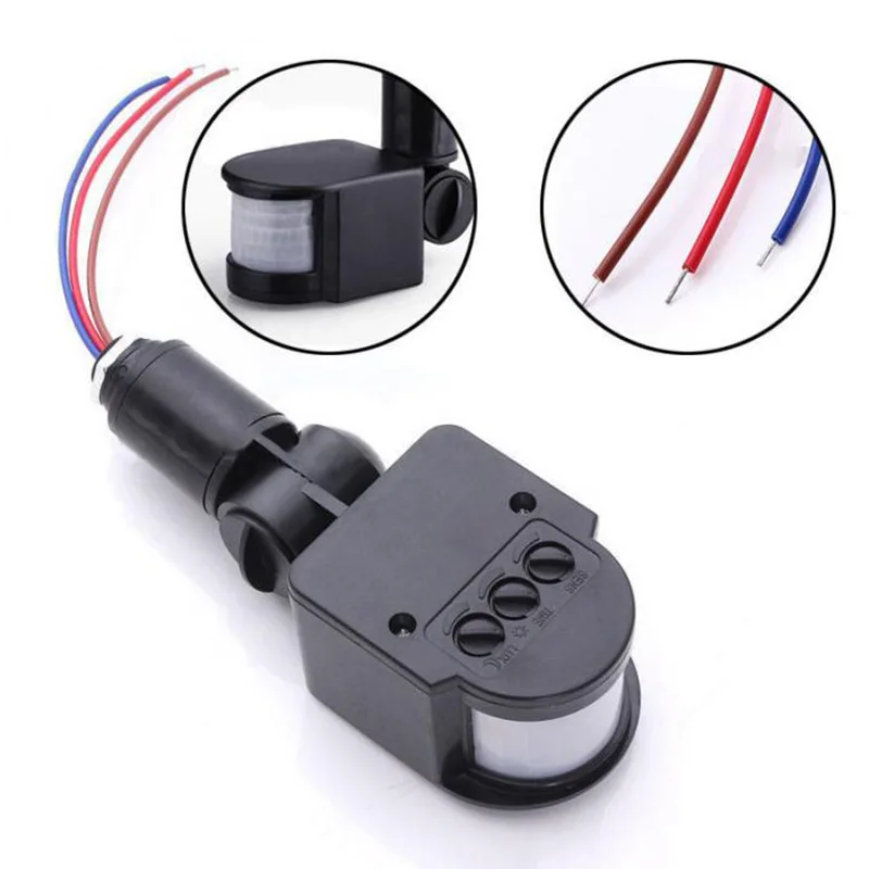 

IR Motion Sensor Automatic PIR Motion Sensor Switch with LED Light Lamp Sensor Detector Infrared Movement Detector Alarm Systen