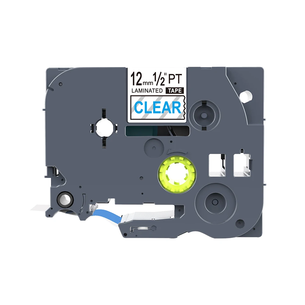 Blue On Clear Герметизирующая ptfe-лента для лента 10 шт. TZe231 TZe-231 запечатанных лент для черная и белая 12 мм TZ231 TZe ленты для Brother P-Touch PT-H100 PT-H105 PT-D200 - Цвет: Blue On Clear