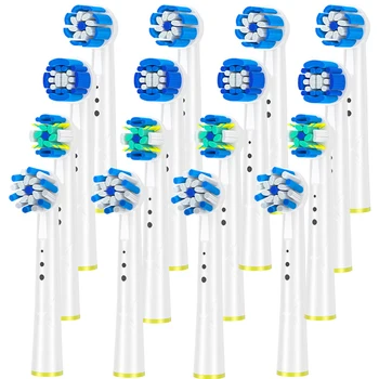 

4pcs Toothbrushes Head For Braun Oral-B D4510,D12013,D12013W,D12523,D17525,D18,D19523,D19545,D20523,D20545 Electric Toothbrush