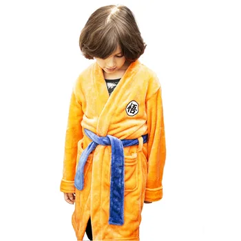 

Parent-child Outfit Anime Dragon Ball Cosplay Clothes Nightgown High Quality Cotton Bathrobe Father Mother Kids Cos Goku Clothes