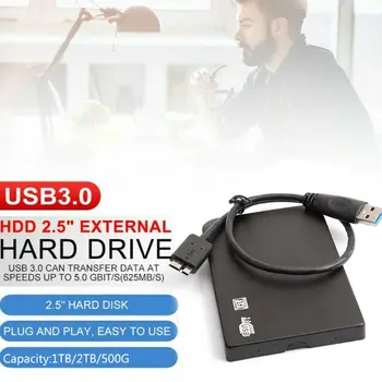 

1T/2T/500G Capacity Portable USB 3.0 HDD External Mobile Hard Disk with Data Cable for PC Desktop Computer Notebook