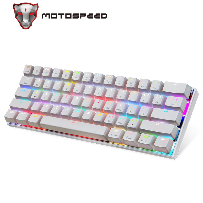 MOTOSPEED CK62 Keyboard Wireless Keyboard Dual Mode Mechanical Keyboard 61  Keys RGB LED Backlight Gaming Keyboard|Keyboards| - AliExpress