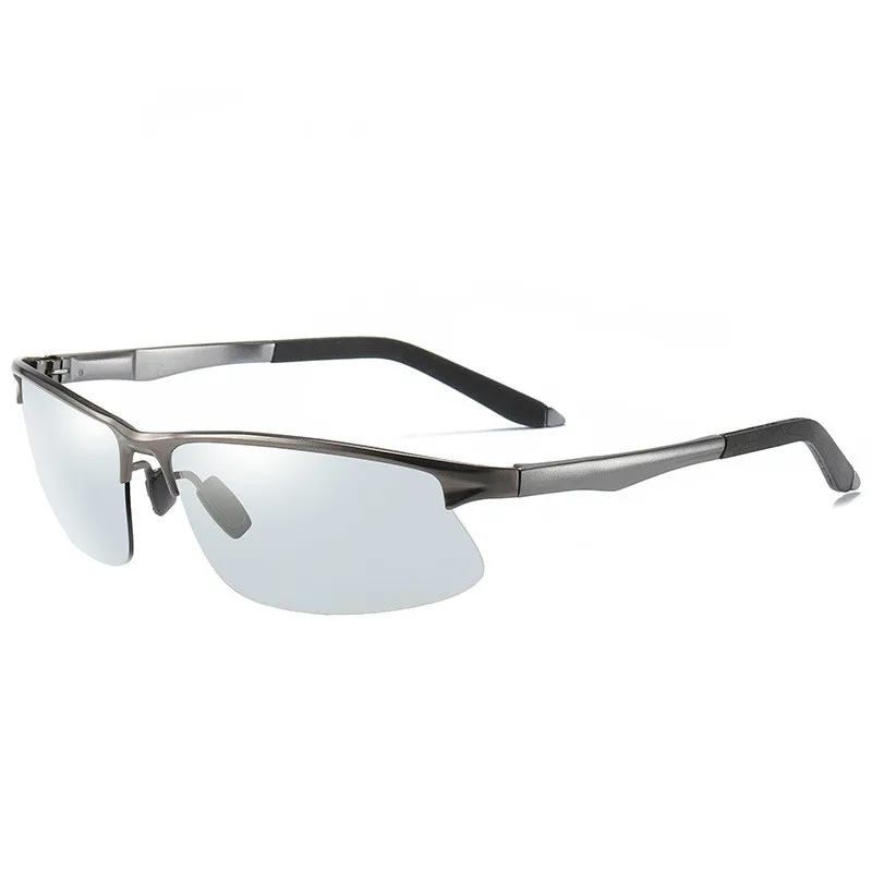 Очки мужские солнцезащитные поляризационные квадратные фотохромные для