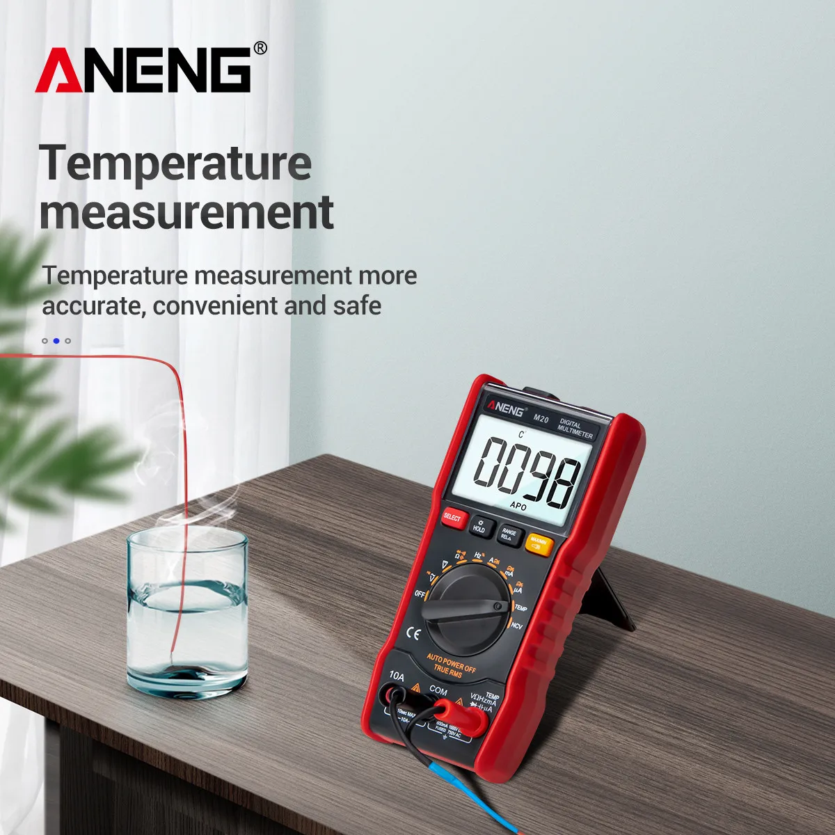 ANENG M20 Digital Multimeter 6000 counts tester esr meter multimetro analogico digital profissional With Backlight AC/DC Ammeter