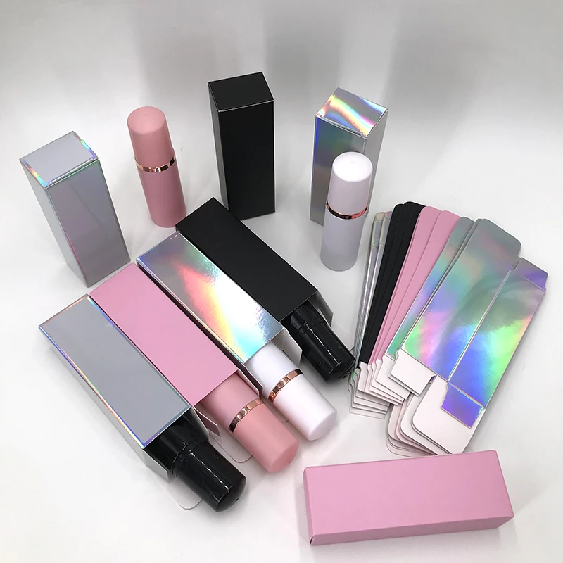 Custom Paper Box For Lash Shampoo Package Empty Holographic Pink Eyelashes Foam Boxes | Красота и здоровье