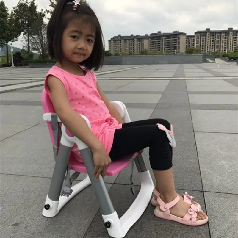Hot sale baby dining chair kids dinner table folding portable multi-function children's eating chair dining table stool