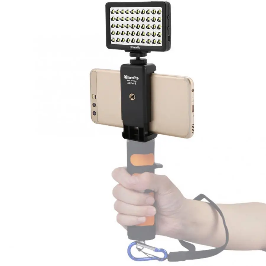 Commlite CM-L50II/CM-PL12 мини селфи светильник светодиодный видео светильник 8 уровней затемнения заполняющий светильник лампа для подставка для мобильного телефона DSLR камеры