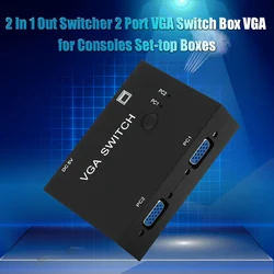 Switcher – imprimante, moniteur, partage de clavier, convertisseur de commutateur 2 ports VGA, boîtier de commutation pour ordinateur portable, projecteur PC 