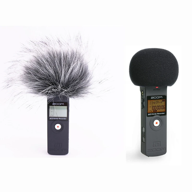 microphone for computer Furry Microphone Windscreen for Zoom H1 H1N Handy WindShield Windscreen Muff for Zoom H1 H1N Accessories Cover Noise Cancelling bluetooth microphone