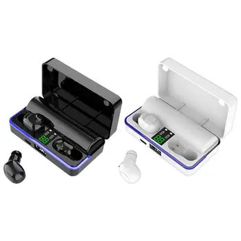 

W12 Wireless Bluetooth Headset In-ear Earphone With Digital Display Power Bank Sports Headphone