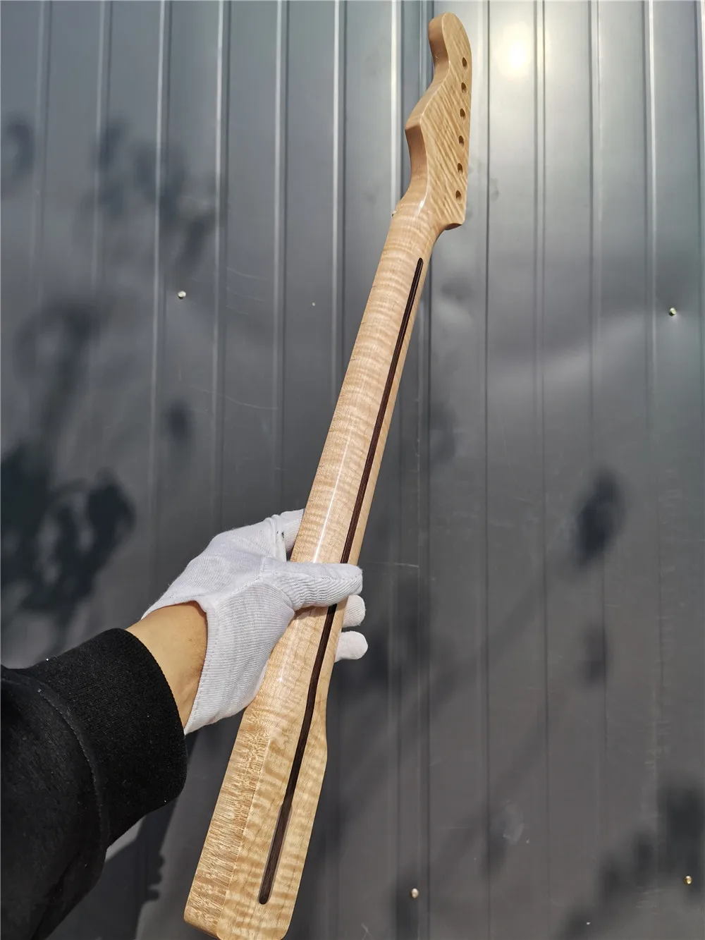 

#43 Новый 21 лад один хороший необработанный Гриф для электрогитары flam tiger maple и кленовый гриф