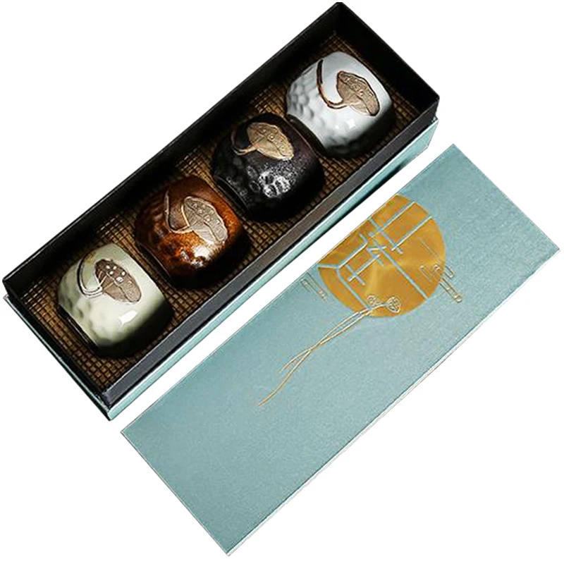 

Gift Box Tea Bowl Ceramic 180ml Tea Cup Pottery Kung Fu Tea Bowls Master Cup Teaware Drinkware Water Cups Container Crafts Decor