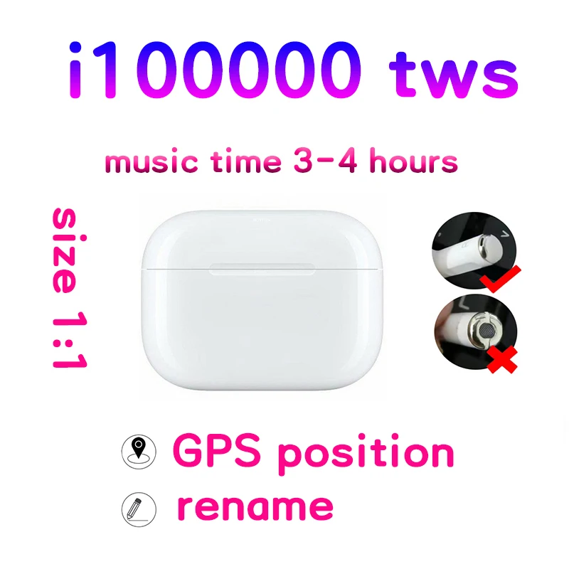 Cena Zestaw słuchawkowy z redukcją szumów i100000 TWS Air Pro sterowana dotykiem słuchawka PK i200 i500 i9000 audifonos bluetooth inalambrico