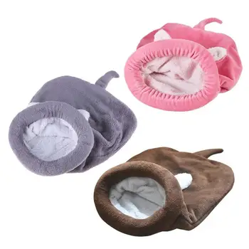 

Warm Coral Fleece Cat Sleeping Bag Bed For Puppy Small Dogs Pets Cat Mat Bed Kennel House Soft Warm Sleeping Bed Pets Products