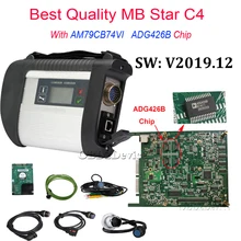 Лучшее качество, полный чип MB Star C4 SD подключения, звездная Диагностика C4 с новейшим программным обеспечением V2019.12, Vediamo DTS, Активация