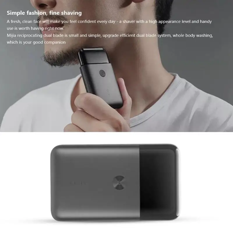 Электробритва Xiaomi Mijia Мужская аккумуляторная с 2 лезвиями и зарядкой от