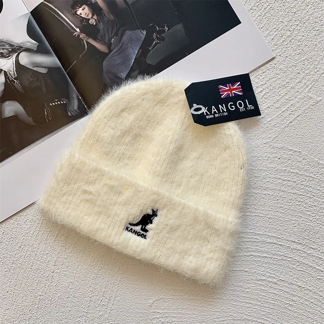 Kangol Mink Fleece Knitted Hat Winter 