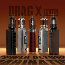 VOOPOO Drag X Plus – Kit de dosettes 100W, 5.5ml, réservoir en TPP, bobines, batterie 18650/21700, vapoteur, Mod de Cigarette électronique 5V/2A, type-c
